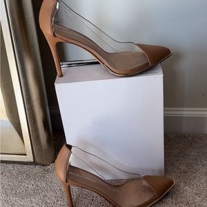 BCBGeneration! Color: clear vinyl/tan , size 9
